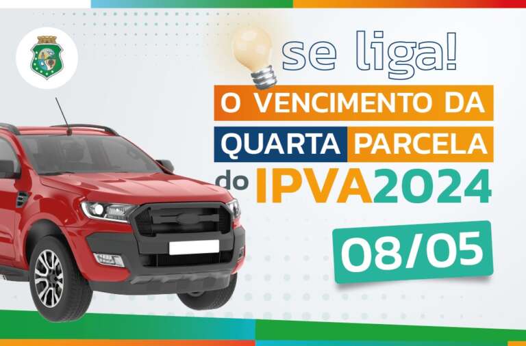 Quarta parcela do IPVA 2024 vence nesta quarta-feira (8/5)